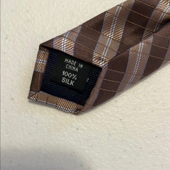 Michael Kors Brown Striped Tie Classic Accessory pre- owned - Picture 5 of 5